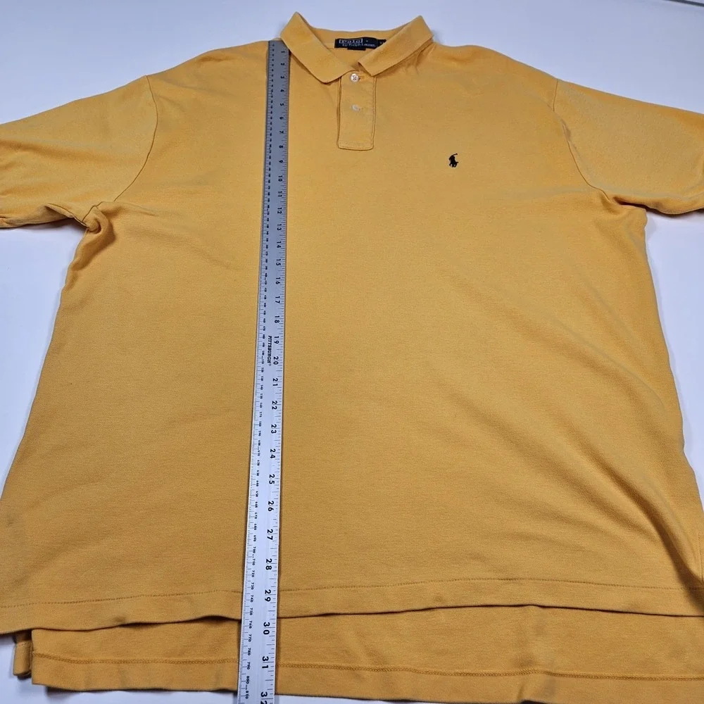 Polo‎ Ralph Lauren Yellow Polo Shirt XL X-Large Preppy Stretch